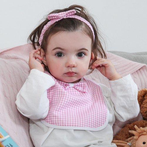 Pink Gingham Soft Bow Hairband - Lexie Drew