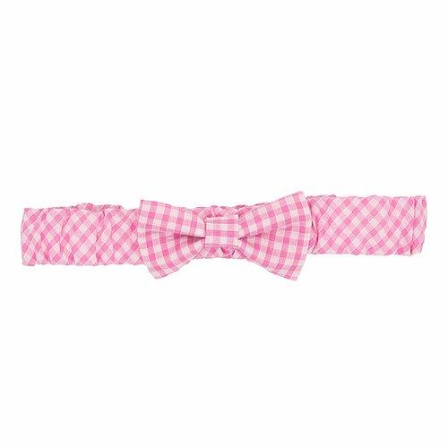 Pink Gingham Soft Bow Hairband - Lexie Drew