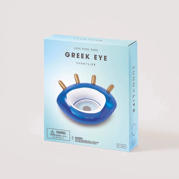 Luxe Pool Ring - Greek Eye Blue