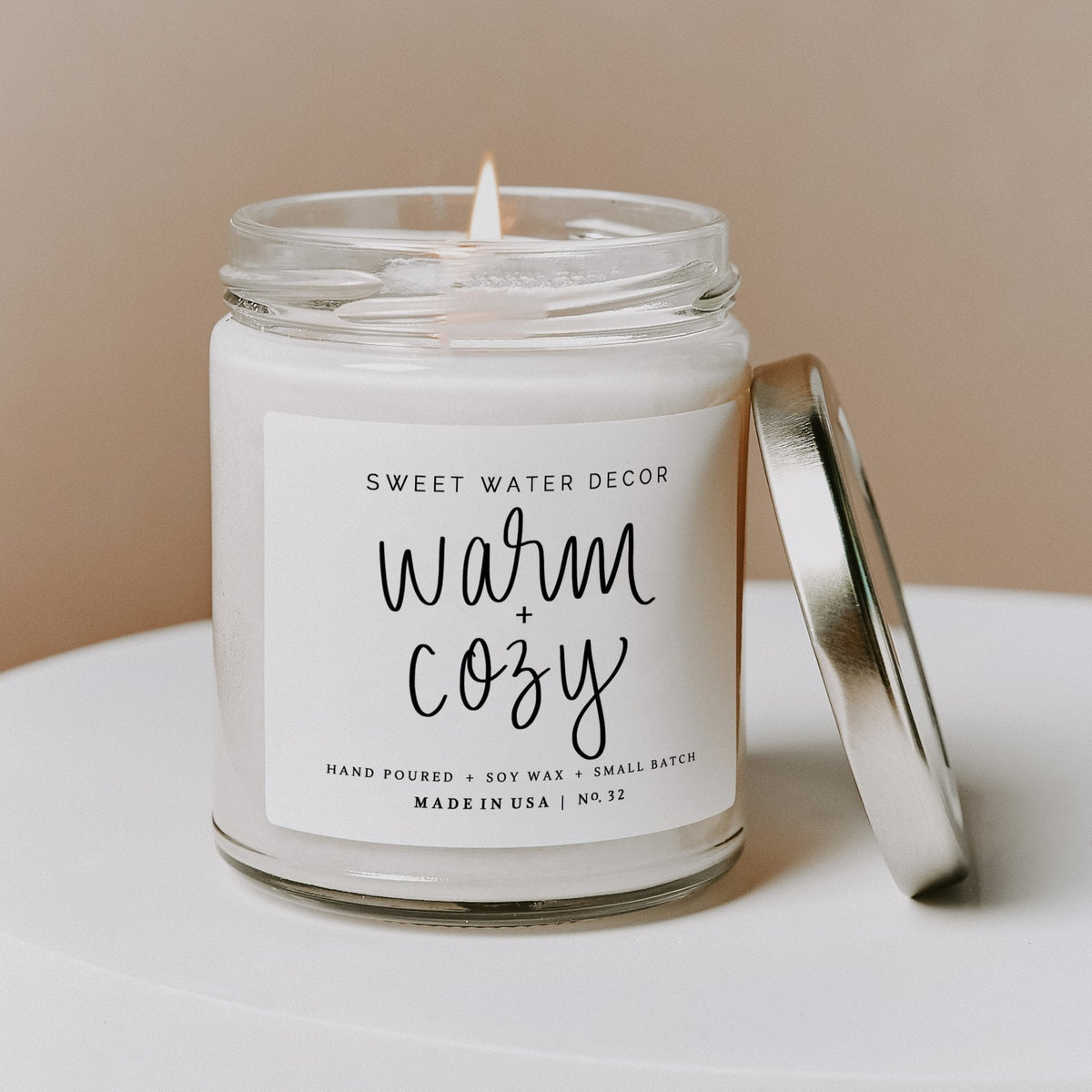 Warm and Cozy ! Soy Candle – Sweet Water Decor